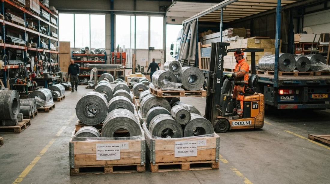 Bulk korting op bladlood voor bouwbedrijven: Gids 2026